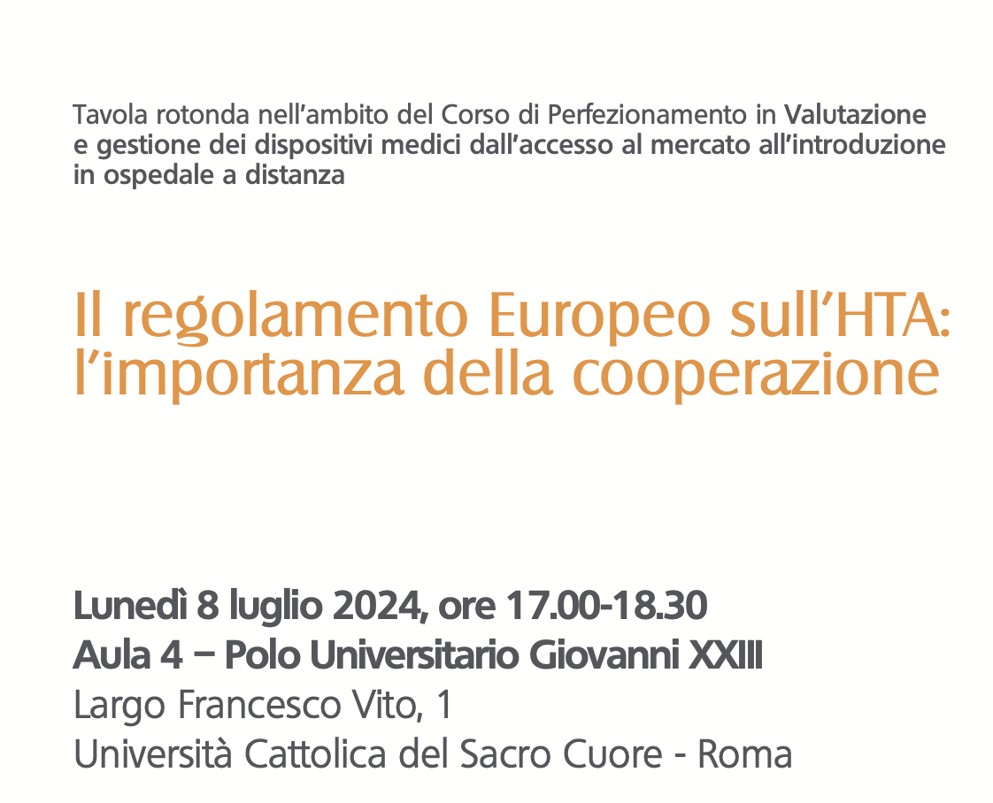 Il Regolamento Europeo sull&rsquo;HTA: l'importanza della cooperazione